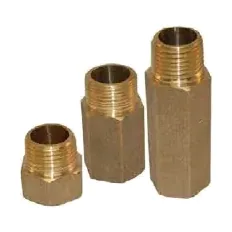 Extensiones (niples) de bronce para rociadores
