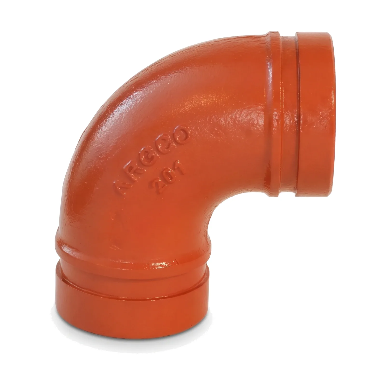 Codo ranurado 90° radio estándar, Modelo 201